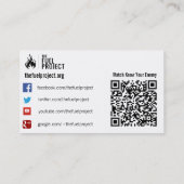 あなたの敵カードを知って下さい コーリングカード (裏面)