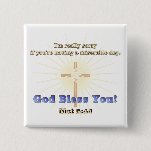 あなたの敵ボタンを愛して下さい 缶バッジ (正面)