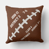 あなたの文字が付いているパーソナライズなフットボール賞の枕 クッション (裏面)