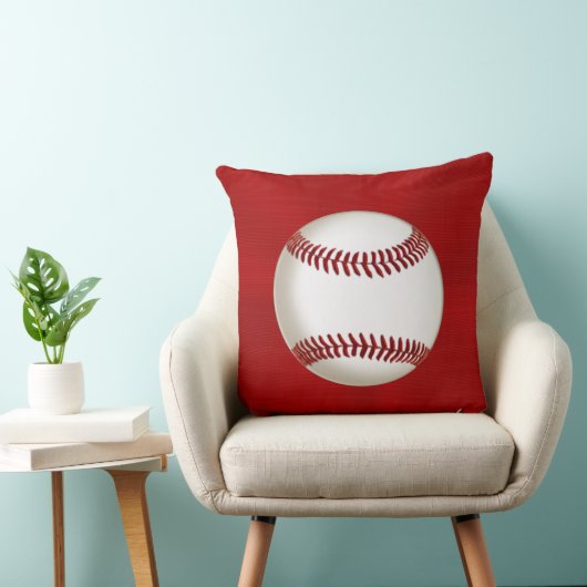 あなたの文字が付いているパーソナライズな野球の装飾用クッション クッション (椅子)