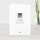 あなたの文字が付いている赤と白の卒業カード カード (裏面)