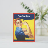 あなたの文字でリベッターをカスタムロージー ポストカード (スタンド正面)