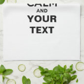 あなたの文字との平静を保って下さい キッチンタオル (折り畳み)