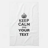 あなたの文字との平静を保って下さい キッチンタオル (縦)
