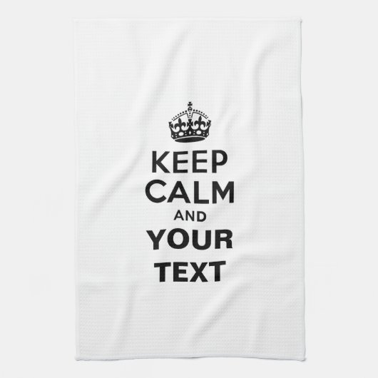 あなたの文字との平静を保って下さい キッチンタオル (縦)