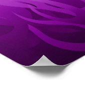 あなたの文字は穏やかな紫色の競争の炎の装飾を保ちます ポスター (角)