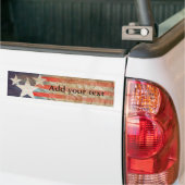 あなたの文字を加えて下さい バンパーステッカー (トラック上)