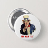 あなたの文字を加えて下さい 缶バッジ (正面&裏面)