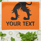 あなたの文字-オランダのライオン キッチンタオル (折り畳み)