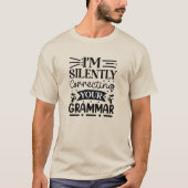 あなたの文法を黙って直す Tシャツ (正面)