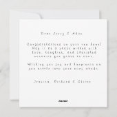 あなたの新しいアパートのミニマルおめでとう シーズンカード (裏面)