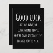 あなたの新しい仕事であなたは人々を説得した セーブザデート (正面/裏面)