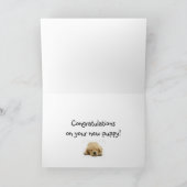 あなたの新しい子犬のお祝い! カード (内部)