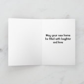 あなたの新しい家が満たされますように幸せ/ラブカード カード (内部)