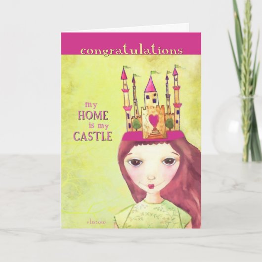 あなたの新しい家のお祝い カード (正面)