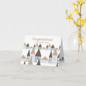 あなたの新しい家の小型のお祝い カード (黄色い花)