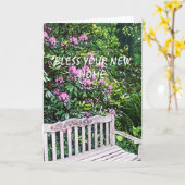 あなたの新しい家を賛美して下さい カード (黄色い花)