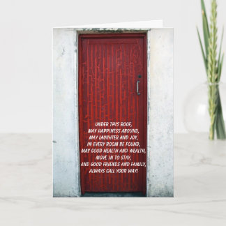 あなたの新しい家カードのお祝い カード