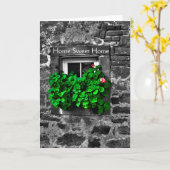 あなたの新しい家カードのお祝い カード (黄色い花)