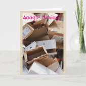 あなたの新しい家カードの移動箱のお祝い カード (正面)