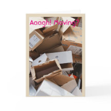 あなたの新しい家カードの移動箱のお祝い