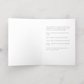 あなたの新しい家、引っ越し祝いパーティー賛美ズ 箔グリーティングカード (内側レイダウン)