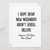 あなたの新しい隣人が連続殺人犯でないことを願う シーズンカード (正面/裏面)