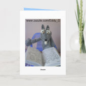 あなたの新しく楽な仕事のおめでとう カード (裏面)