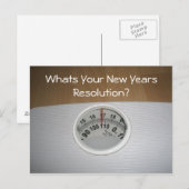 あなたの新年の決断は何ですか。 シーズンポストカード (正面/裏面)