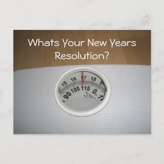 あなたの新年の決断は何ですか。 シーズンポストカード (正面)