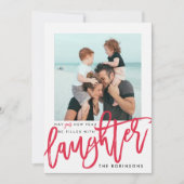 あなたの新年は笑い声で満ちているように シーズンカード (正面)