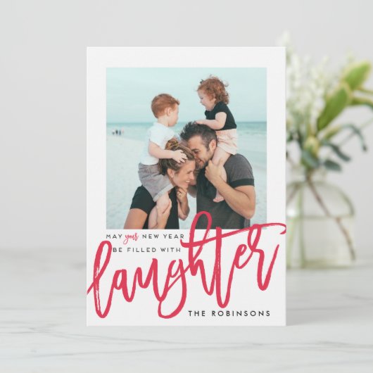 あなたの新年は笑い声で満ちているように シーズンカード (スタンド正面)