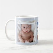 あなたの新生児ボーイパーソナライズされた写真カスタム文字 コーヒーマグカップ (左)