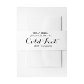 あなたの新郎のためのソックスの覆い 招待状ベリーバンド (正面例)