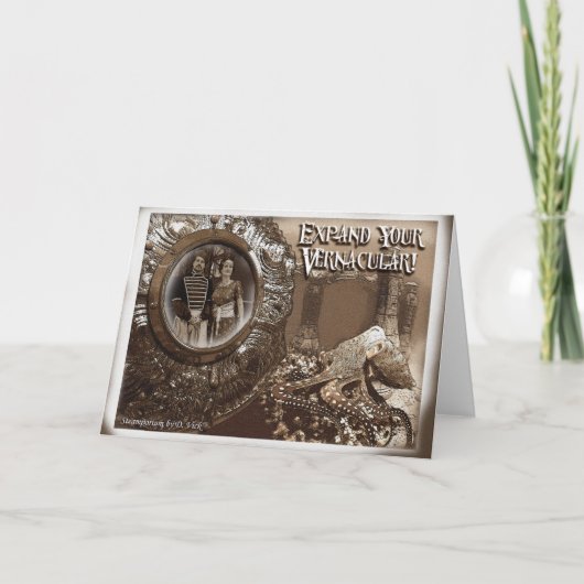 あなたの方言の挨拶状を拡大して下さい カード (正面)