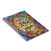 あなたの旅に感謝感動的フローラおもしろい ノートブック (右側)