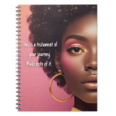 あなたの旅の証。それを書き留めなさい。 ノートブック (正面)