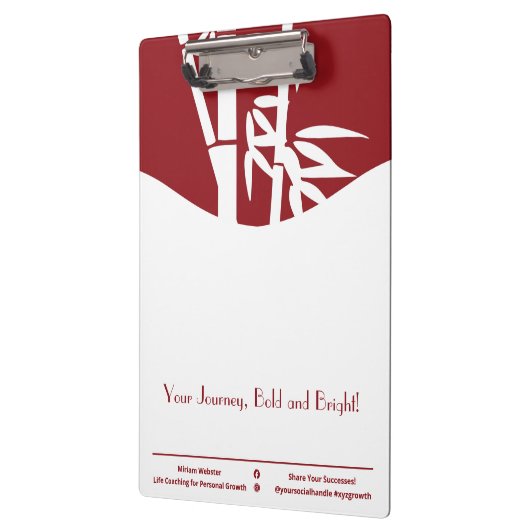 あなたの旅はっきりしたと明るい人生のコーチング成長 クリップボード (左)