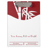 あなたの旅はっきりしたと明るい人生のコーチング成長 クリップボード (正面)