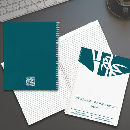 あなたの旅ティール（緑がかった色）ホワイトライフコーチング成長 ノートブック