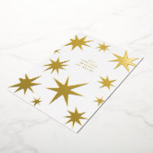 あなたの日々が喜びに満ち、輝かしい金色の星でありますように 箔シーズンカード (回転した状態)