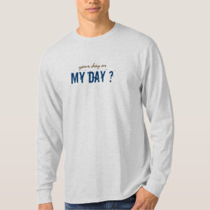あなたの日か私の日の暗いプリントすべて薄い色 Tシャツ