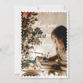 あなたの日がクリスマスカードをレース シーズンカード (正面)