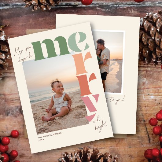 あなたの日がクリスマスメリーのカーカラフルドになること シーズンカード