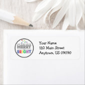 あなたの日が明るいメリークリスマスライトでありますように ラベル (インサイチュ)