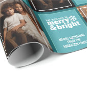 あなたの日が明るくなメリーる – 1枚の写真お洒落 ラッピングペーパー (ロールコーナー)