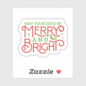 あなたの日が明るくメリーなってもいい シール (シート)