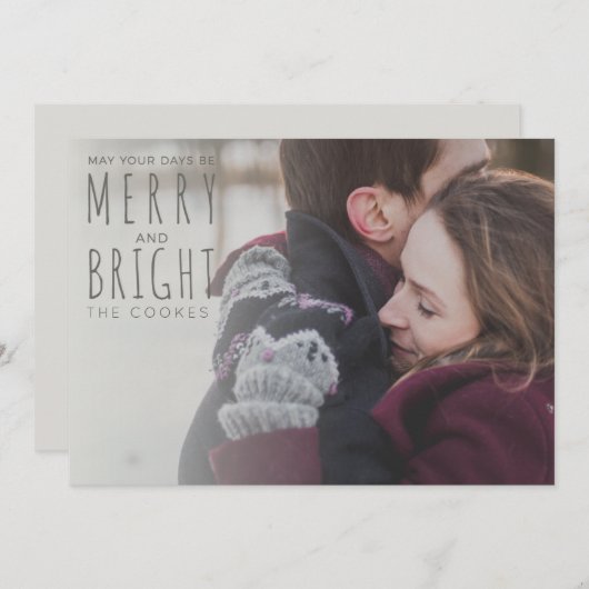 あなたの日が明るメリーくなりますように シーズンカード (正面/裏面)