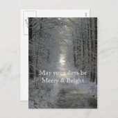 あなたの日が明メリーるい休日でありますように シーズンポストカード (正面/裏面)