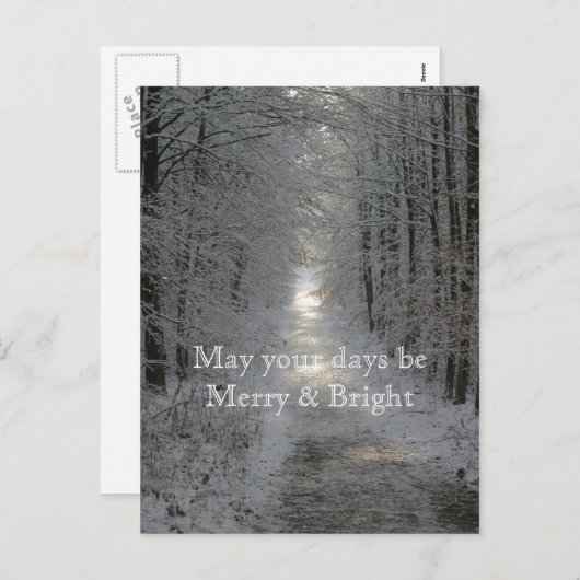 あなたの日が明メリーるい休日でありますように シーズンポストカード (正面/裏面)